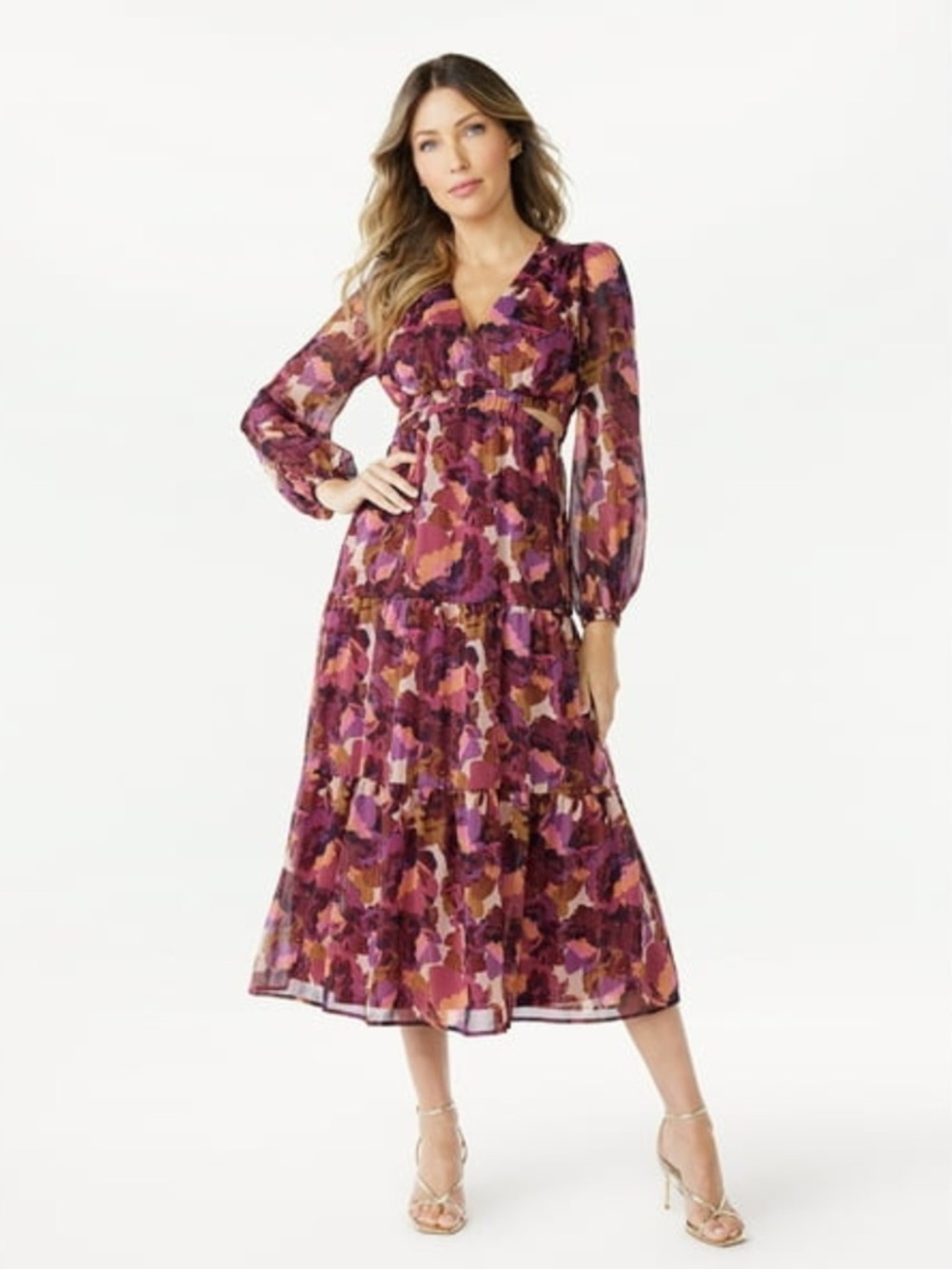 Sofia Vergara Cut Out Midi Dress
